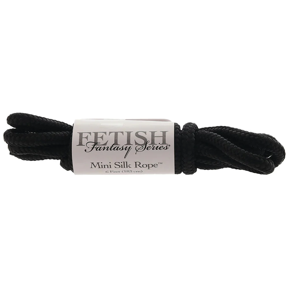 Fetish Fantasy Mini Silk Rope in Black