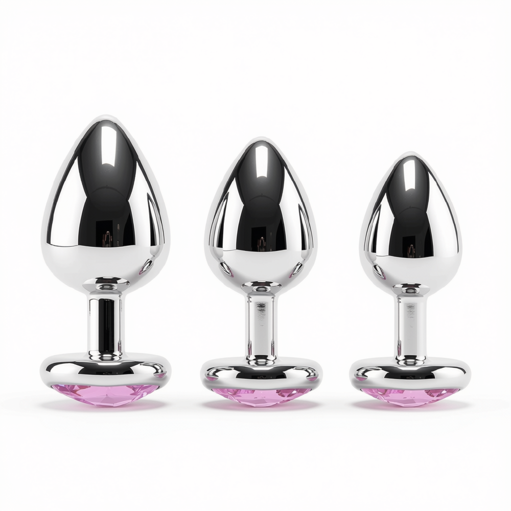 Booty Sparks Heart Gem Anal Plug Set
