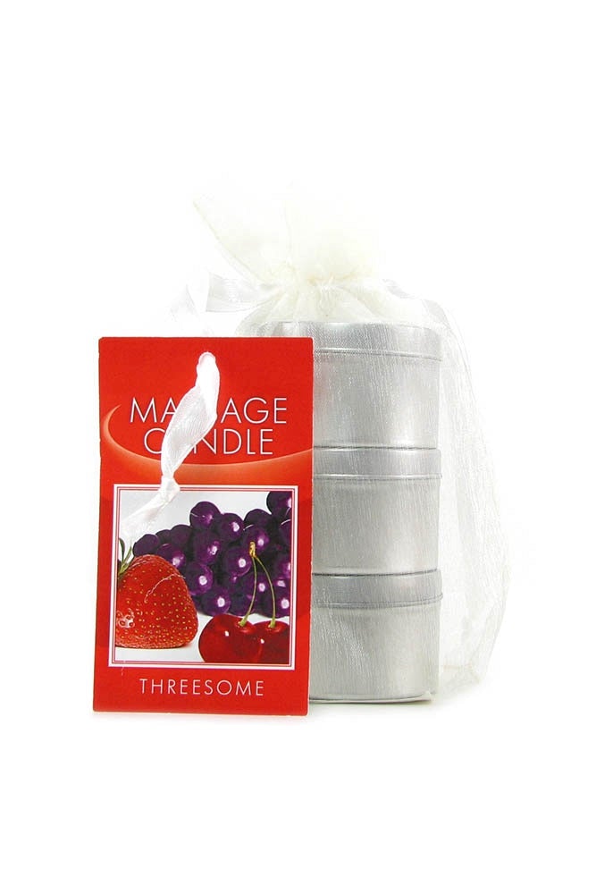 3-in-1 Edible Massage Candle Tri Gift Bag